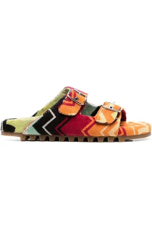 Missoni Sandalias con estampado en zigzag y hebilla