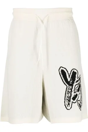 Y-3 Bermudas tejidas con logo en intarsia