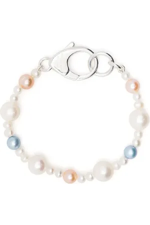 Hatton Labs Pulsera con perlas y cierre de mosquetón