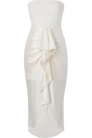 Cinq A Sept Vestido con volantes y efecto satinado