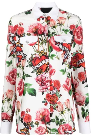 Philipp Plein Camisa con estampado floral