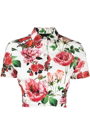 Philipp Plein Camisa corta con detalle de moño