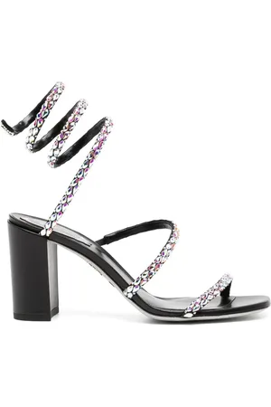 RENE CAOVILLA Sandalias con tiras y detalles de cristal
