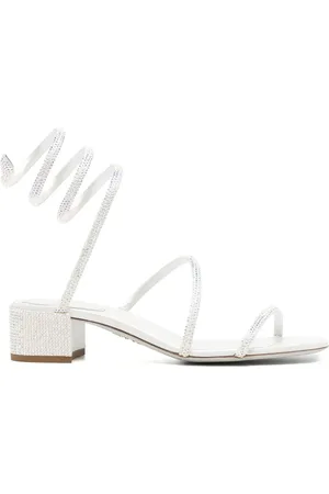 RENE CAOVILLA Sandalias con tiras y detalles de cristal