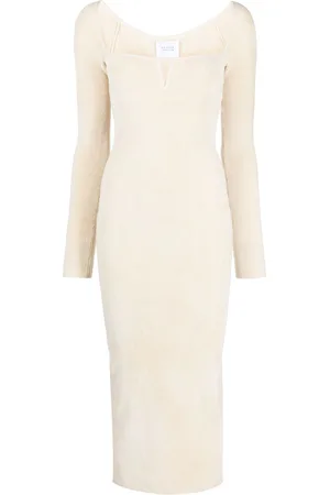 GALVAN Vestido midi con diseño ajustado