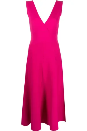 P.A.R.O.S.H. Vestido midi con cuello en V