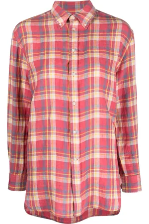 Ralph Lauren Camisa con cuadros estampados y botones
