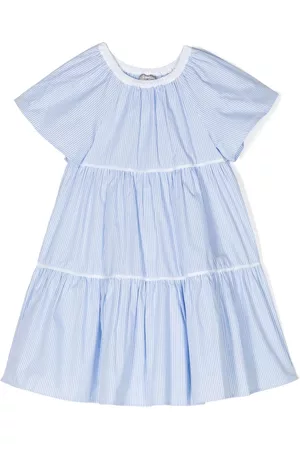 Il gufo Vestido acampanado con estampado de rayas diplomáticas