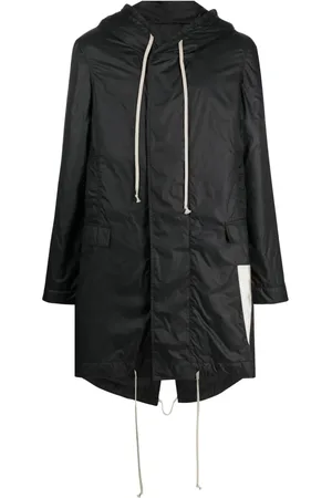 Rick Owens Impermeable con capucha y cola de pez