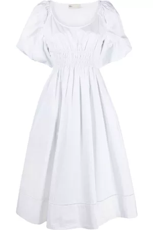 Tory Burch Vestido midi con diseño de pliegues