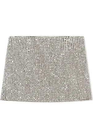 Dolce & Gabbana Falda corta con detalles de strass