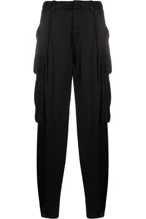 Ermanno Firenze Pantalones cargo de satén