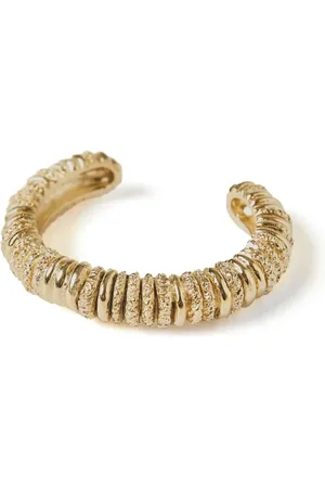 Paola Sighinolfi Pulsera Capital bañada en oro