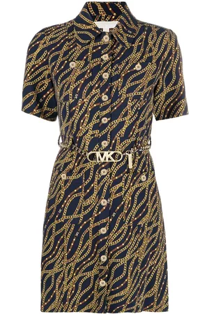 Michael Kors Vestido camisero con cadena estampada