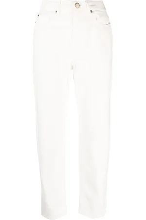 Twin-Set Pantalones rectos con logo bordado