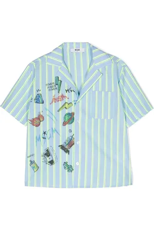 Msgm Camisa con estampado de ilustración