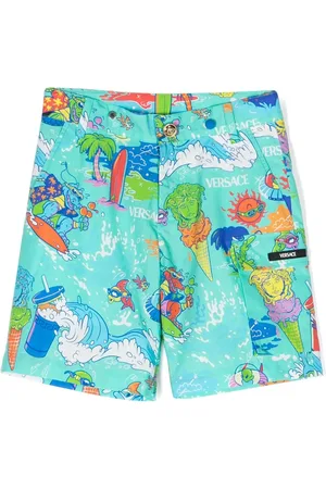VERSACE Shorts con estampado gráfico