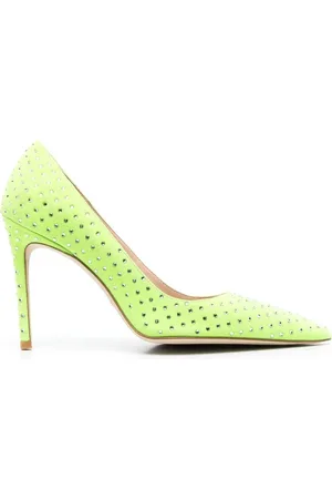 Stuart Weitzman Zapatillas con puntera en punta y detalles de cristal