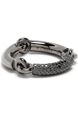 MAOR Anillo en oro de 18kt con cristales