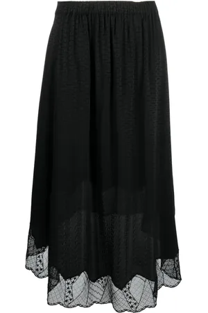 Zadig & Voltaire Falda con ribete de encaje
