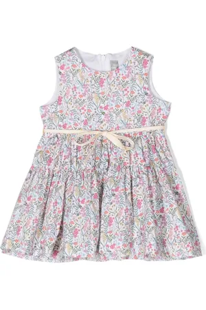 Il gufo Vestido a capas con estampado floral