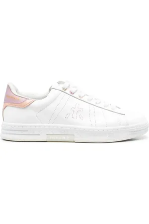 Premiata Pink panelled low-top sneakers