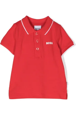 HUGO BOSS Playera tipo polo con logo estampado