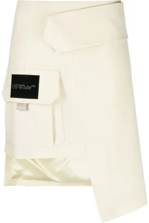 OFF-WHITE Falda corta asimétrica