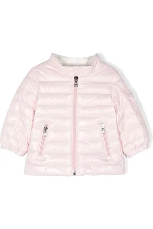 Moncler Chamarra con parche del logo en una manga