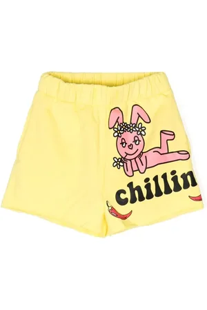Natasha Zinko Shorts Chillin con estampado gráfico