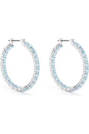 Swarovski Aretes con detalles de gemas de corte redondo