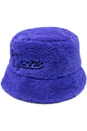Marni Textured embroidered-logo bucket hat