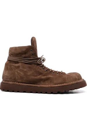 MARSÈLL Botas de gamuza con agujetas
