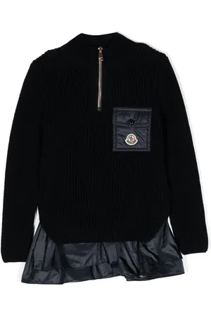 Moncler Vestido tejido con parche del logo