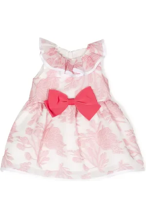 HUCKLEBONES LONDON Vestido con estampado gráfico y moño