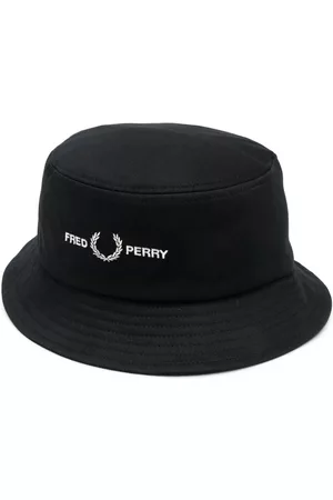 Fred Perry Hombre Sombreros - Logo-embroidered bucket hat