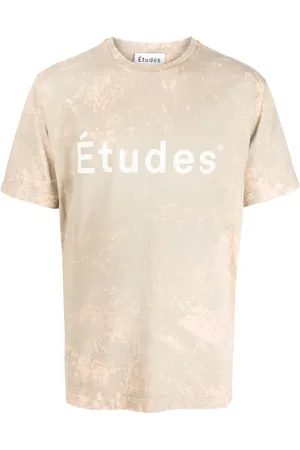 Etudes Playera con logo estampado y efecto blanqueado