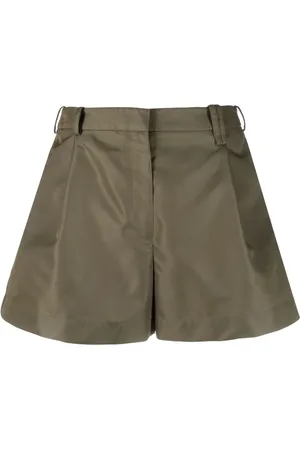 Simone Rocha Shorts satinados con cierre lateral