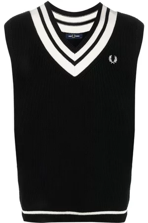 Fred Perry Contrast-trim knitted vest