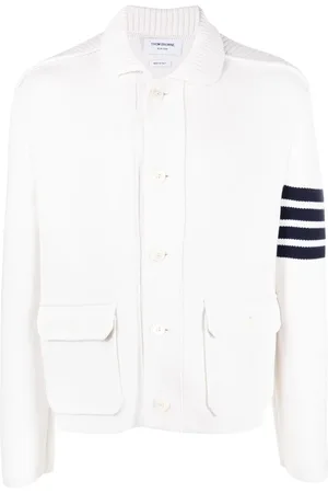 Thom Browne Cárdigan con botones y motivo 4-Bar