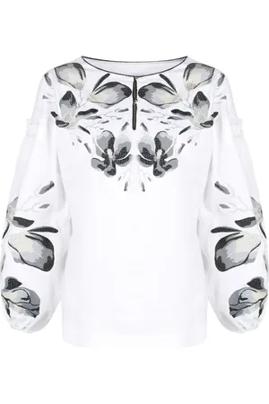 YULIYA MAGDYCH Blusa con bordado floral
