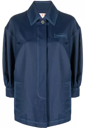 Marni Sobrecamisa con detalle de pliegues y logo bordado