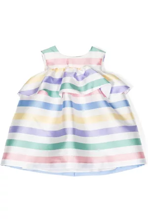 HUCKLEBONES LONDON Vestido a rayas con detalle de moño