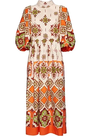 La DoubleJ Vestido midi con estampado gráfico