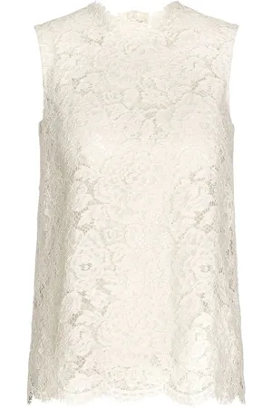 Dolce & Gabbana Camiseta con encaje floral