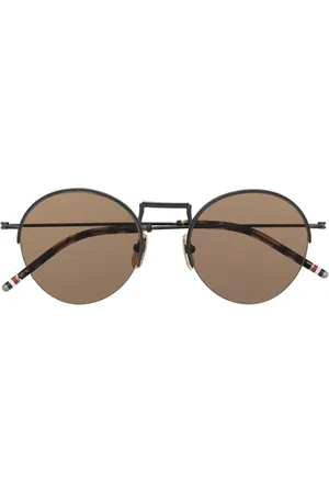 Thom Browne Lentes de sol con armazón redonda