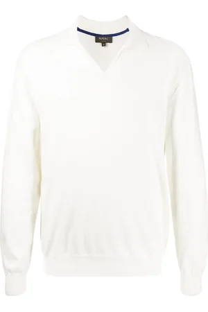 N.PEAL Suéter tejido con cuello de playera tipo polo