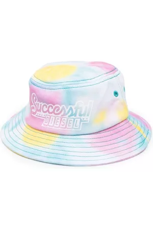 Diesel Logo-print tie-dye hat