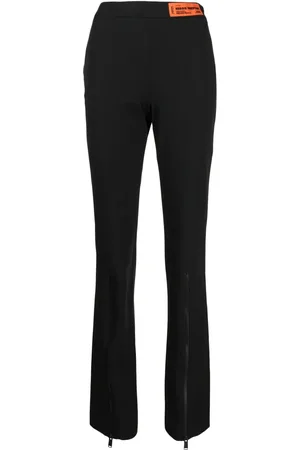 Heron Preston Pantalones de vestir con cierre en los tobillo