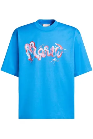 Marni Playera con estampado de pintura y logo